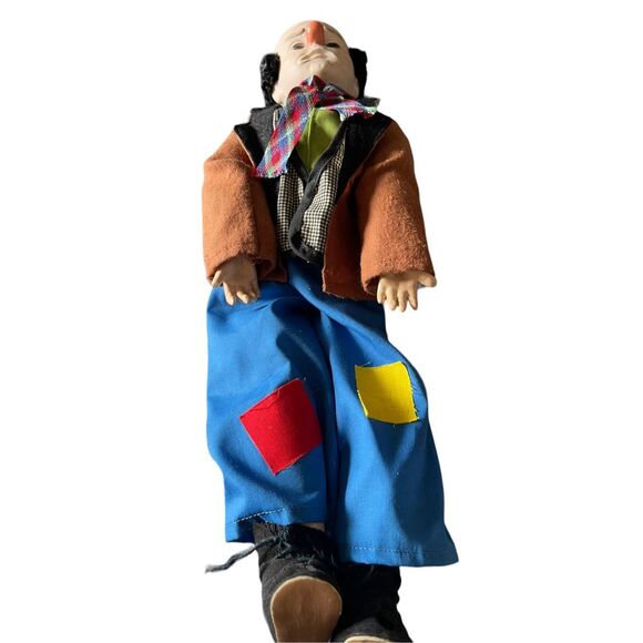 1950s Baby Barry’s Emmett Kelly Willie The Clown Hobo Doll Action Figure 16” - Picture 9 of 13